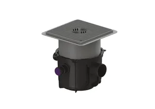 KESSEL-Rückstaupumpanlage Pumpfix S DN 100, mit schwarzer Abdeckplatte