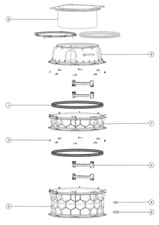KESSEL-Schachtmodul LW 1000 Bodenplatte Zugang LW 800, 646-895 mm, Klasse A 15 – Bild 2