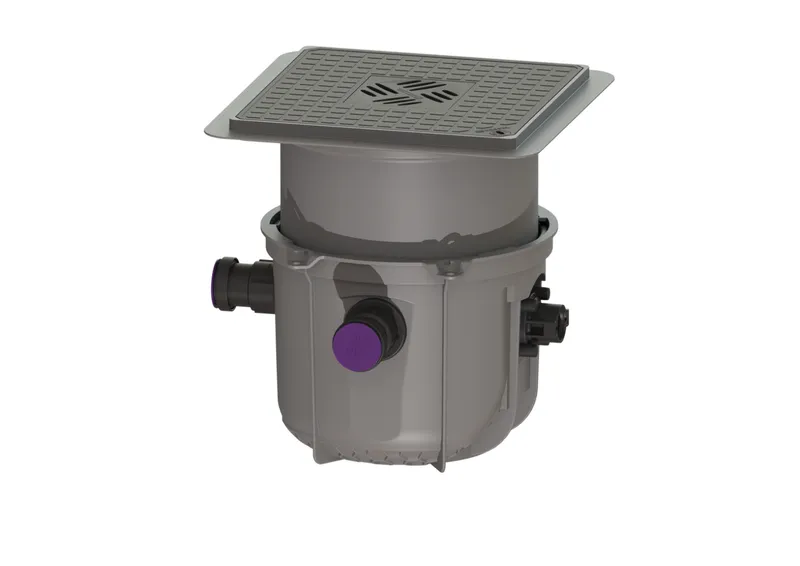 KESSEL-Hebeanlage Minilift L KTP 300, resistant, Bodenplatte, schwarz