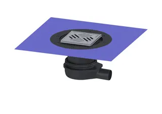 KESSEL-Bodenablauf Der Ultraflache 79 DN 50, Variofix, Schlitzrost verschraubt