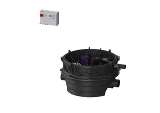 KESSEL-Rückstauhebeanlage Ecolift XL Duo, 1 mot. Klappe, SPF 1500-S1