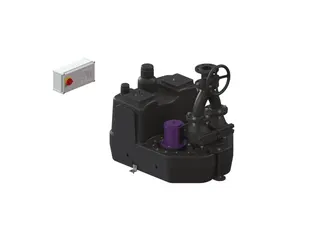 KESSEL-Hebeanlage Aqualift F XL 200 l Duo, SPF 3000-S3, Gussschieber