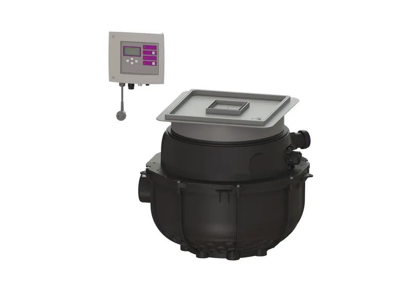 KESSEL-Hebeanlage Aqualift S Compact Tronic, GTF1200, Bodenplatte, befliesbar
