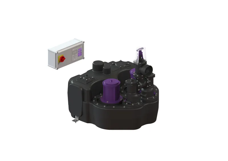 KESSEL-Hebeanlage Aqualift F Duo Comfort, SPF 3000-S3, Schieber