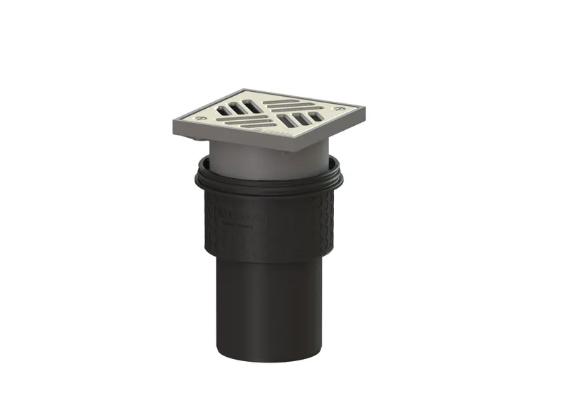 KESSEL-Boden-/Deckenablauf Ecoguss DN 100, senkrecht, Schlitzrost