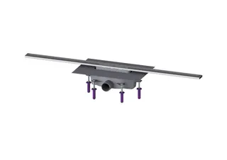 KESSEL-Duschrinne Linearis Infinity 90 L: 1000 mm, DN 50, Edelstahl gebürstet