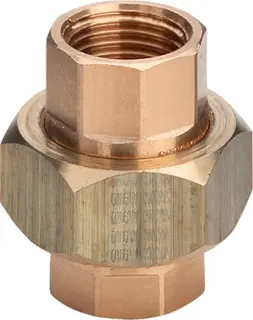 Viega Rohrverschraubung 3330 flachdichtend in Rp1 x Rp1 Rotguss