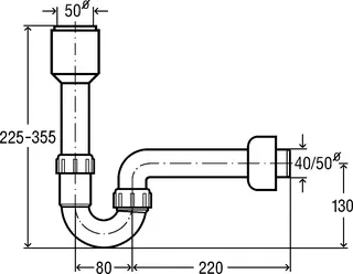 Viega Röhrengeruchverschluss 7985.94 in 50x40mm Kunststoff weiss – Bild 4