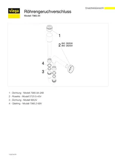 Viega Röhrengeruchverschluss 7985.94 in 50x40mm Kunststoff weiss – Bild 5