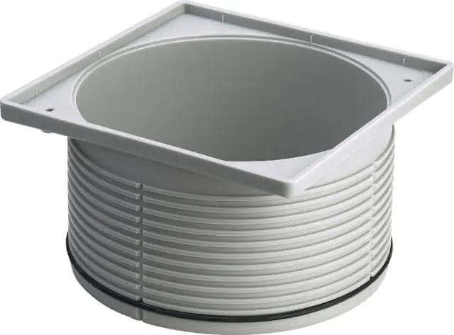 Viega Aufsatzrahmen 4922.4 in 150x150mm Kunststoff grau