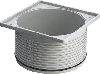 Viega Aufsatzrahmen 4922.4 in 150x150mm Kunststoff grau