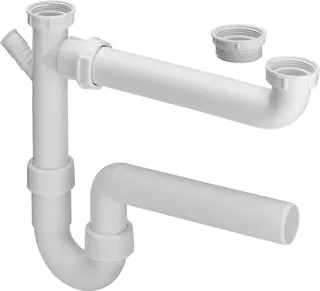 Viega Ablaufverbindung 79485 in G1 1/2 x 40mm x 90-310mm Kst. weiss – Bild 2