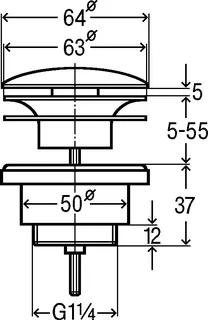 Viega Schaftventil 5439 in G1 1/4x63 Messing verchromt, verschließbar – Bild 4