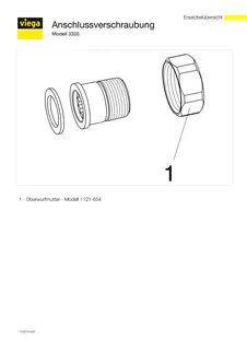 Viega Verschraubung 3335 flachdichtend in R1 1/2 xG1 3/4 Rotguss – Bild 5