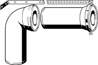 Viega Anschlussset 3811.01 in 110x230/400mm Kunststoff weiss – Bild 3