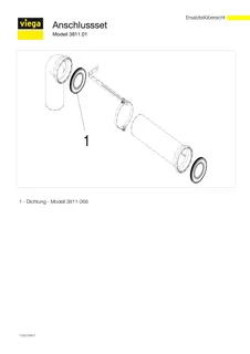 Viega Anschlussset 3811.01 in 110x230/400mm Kunststoff weiss – Bild 5