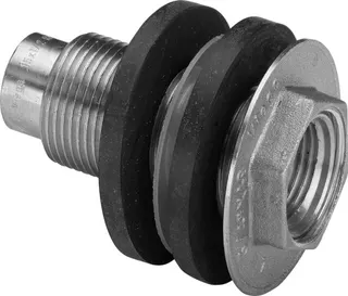 Viega Wanddurchführung 3427.2 in 15x55mm x Rp1/2 x G3/4 Rotguss – Bild 2