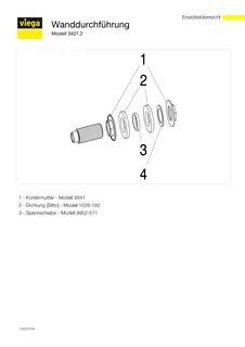 Viega Wanddurchführung 3427.2 in 15x55mm x Rp1/2 x G3/4 Rotguss – Bild 4