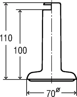Viega Standrohr 6928.5 in 100mm Kunststoff verchromt – Bild 4