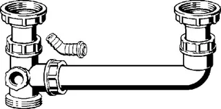 Viega Ablaufverbindung 794.1 in G2 x G2 x 80-285mm Kunststoff weiss – Bild 3