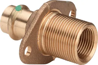 Viega Wanddurchführung mit SC Sanpress 2232.3 in 15mm x Rp1/2 x G3/4 x30mm Sibr
