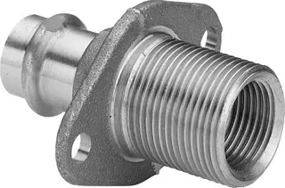 Viega Wanddurchführung mit SC Sanpress 2232.3 in 15mm x Rp1/2 x G3/4 x30mm Sibr – Bild 2
