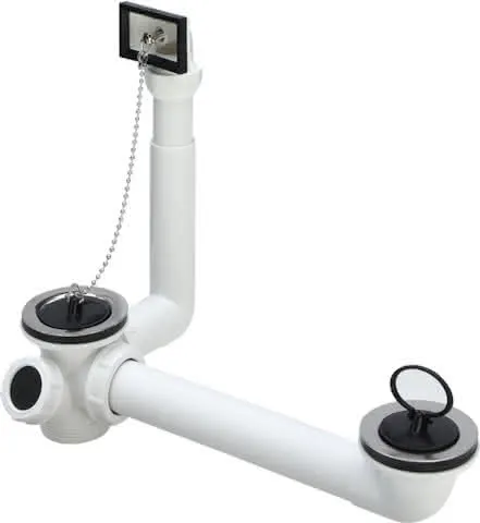 Viega Ab- und Überlaufgarnitur 7823.42 in G1 1/2 x 70mm x 100-270mm Kunststoff