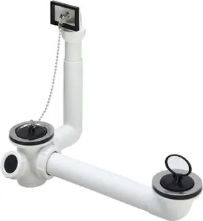 Viega Ab- und Überlaufgarnitur 7823.42 in G1 1/2 x 70mm x 100-270mm Kunststoff