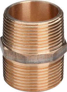 Viega Doppelnippel 3280 in R1 Rotguss