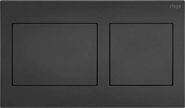 Viega WC Betätigungsplatte VfS 21 8611.1 aus Kunststoff in schwarz matt