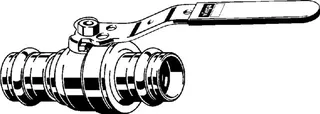 Viega Kugelhahn mit SC Easytop 2275.10 in 35mm Siliziumbronze – Bild 3