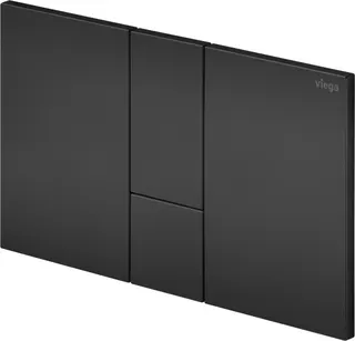 Viega WC Betätigungsplatte VfS 24 8614.1 aus Kunststoff in schwarz matt – Bild 2