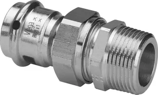 Viega Verschraubung mit SC Prestabo 1165 in 54mm x R2 Stahl verzinkt – Bild 2
