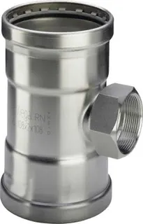 Viega T-Stück Sanpress Inox XL 2317.2XL in 108,0mm x Rp3/4 x 108,0mm Edelstahl
