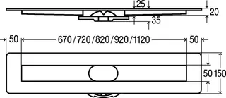 Viega Duschrinnen-Grundkörper Advantix 4982.10 in 800mm Edelstahl – Bild 4
