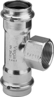 Viega T-Stück mit SC Prestabo 1117.2 in 28mm x Rp1 x 28mm Stahl verzinkt – Bild 2