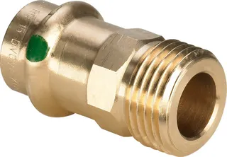 Viega Übergangsstück mit SC Sanpress 2211.4 in 15mm x G1/2 Siliziumbronze