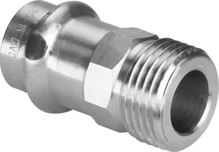 Viega Übergangsstück mit SC Sanpress 2211.4 in 15mm x G1/2 Siliziumbronze – Bild 2