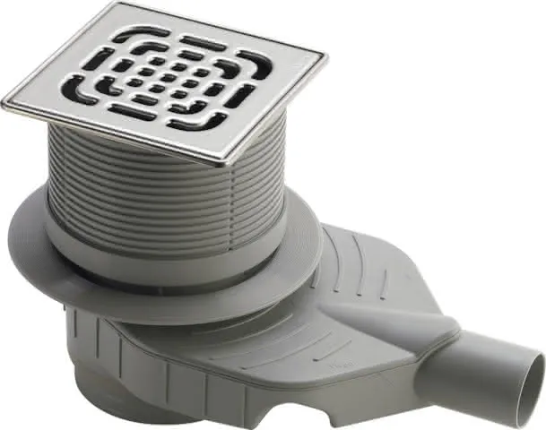 Viega Bodenablauf Advantix Top 4914.11 in DN50 Kunststoff grau