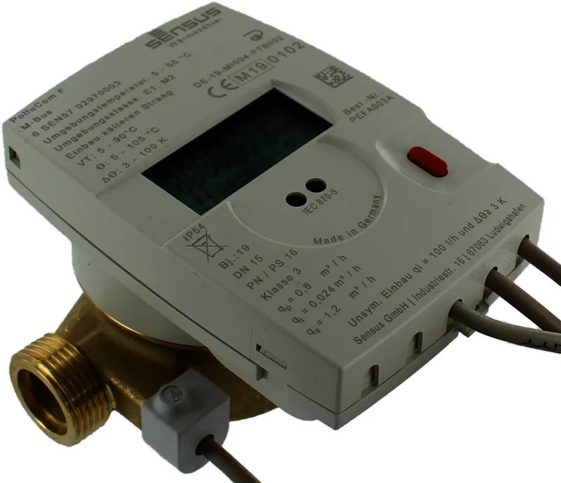 Sensus WMZ PolluCom F Qp 0,6 B DN15 L:110 AG3/4" PN16 45/5,2 M-Bus/2FZ