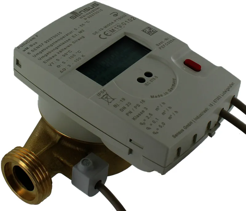 Sensus WMZ PolluCom F Qp 2,5 B DN20 L:130 AG1" PN16 45/5,2 Funk/2FZ