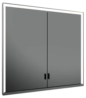 Keuco SPS R. Lumos 14312, ohne Ablagef., Einbau, silb-elox., 800x735x165mm
