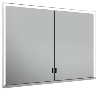 Keuco SPS R. Lumos 14314, ohne Ablagef., Einbau, silb-elox., 1000x735x165mm