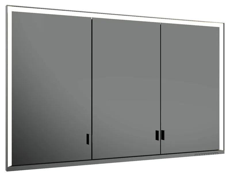 Keuco SPS R. Lumos 14315, ohne Ablagef., Einbau, silb-elox., 1200x735x165mm, DALI
