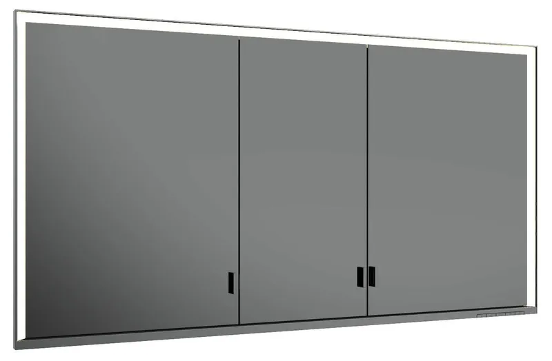 Keuco SPS R. Lumos 14316, ohne Ablagef., Einbau, silb-elox., 1400x735x165mm