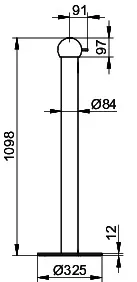 Keuco Desinfek.mittelsp., Univ.Art. 04958, Stand Leaf, Kugelkopf, weiß – Bild 2