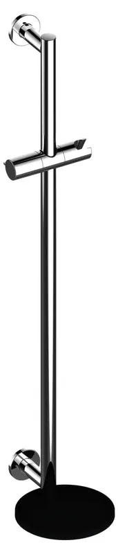 Keuco Brausestange IXMO 59585, rund, mit Ablage, verchromt/anthrazit, 855 mm