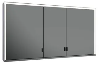 Keuco SPS R. Lumos 14306, ohne Ablagef., Vorbau, silb-elox., 1400x735x165mm