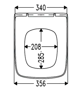 sanibel 5001-WC-Sitz A20 m. D. Flat Take Off-Befestigung aus Edelstahl weiß – Bild 2