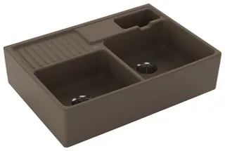 Villeroy & Boch Spülstein 895x630mm Ablgarn. Spülbecken m.tig Keram. Almond cplus – Bild 2